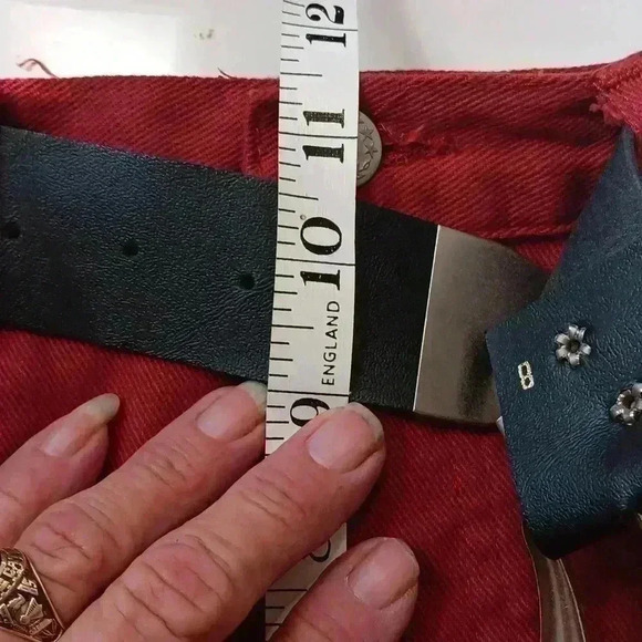 " FORE WARNED‎ " Ladies vintage 100% cotton red shorts sz 8 - Picture 9 of 9